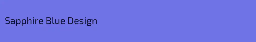 Sapphire Blue Design